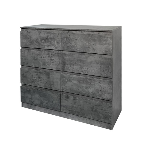 Kommode 8 Grifflose Schubladen Thekla Beton Sideboard Hti-Living-image