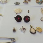 Vintage lot Of Jewelry Mixed Rings Earrings Bracelets CuffLinks Pins and  more — photo 4