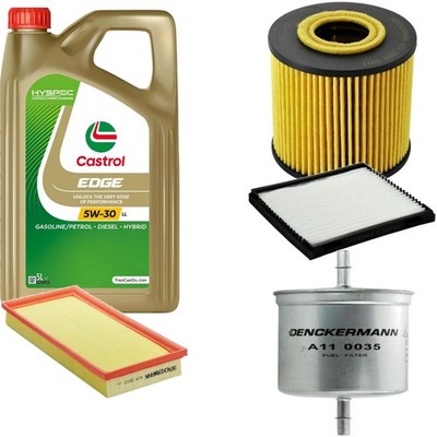 Inspektionspaket Castrol EDGE Titanium 5W-30 LL 5L für Volvo V40 Kombi 1.8