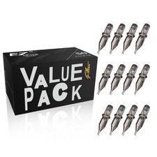 EZ 50Pcs Tattoo Mixed Cartridge Needles 12 Standard Round Shader Assorted 3R...
