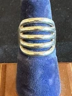Vintage Sterling Silver Ring with Grill Design Size 7, handmade, one of a kind!