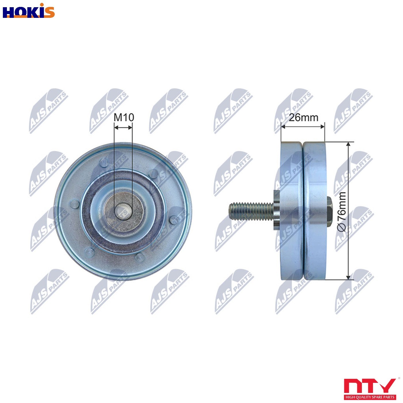 Pulley Idler V-Belt For Opel Astra G Combi (T98) 98-04 - Image 9