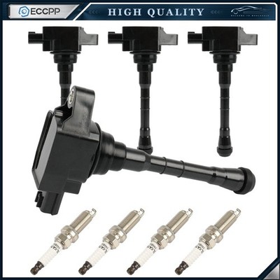 ECCPP 4 For 2019-2020 Nissan Altima 2.5L L4 Ignition Coil & Spark Plug UF861