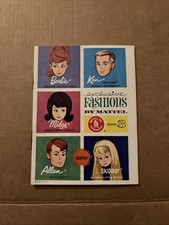 Vintage Exclusive Fashions by Mattel Barbie Ken Midge Allan Book 3 Booklet 1963