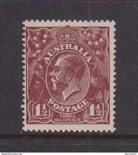 AUSTRALIA - 1918-20 George V 11/2d Multiple Crown over A Hinged Mint (D6)