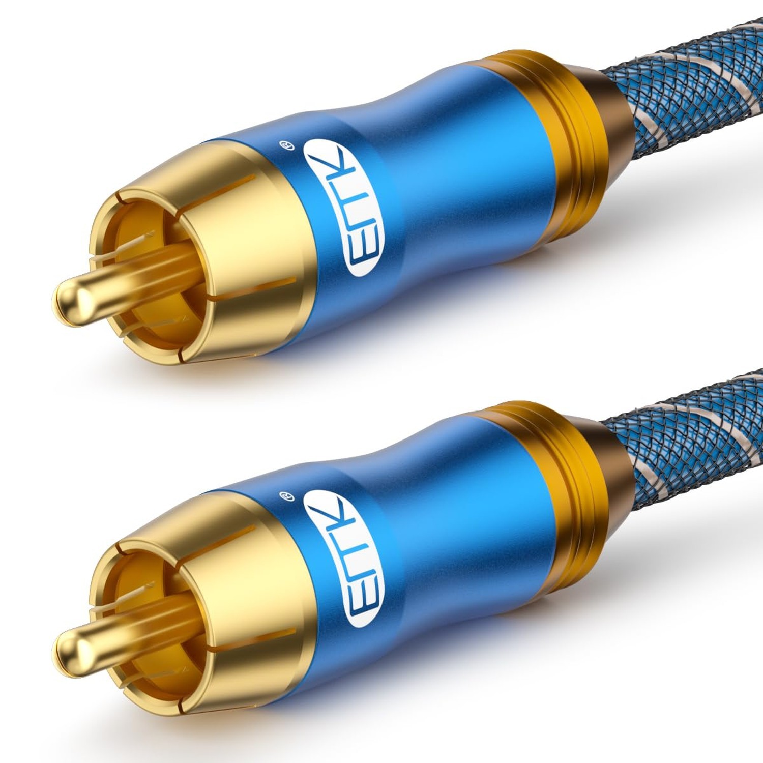 EMK Digital Coaxial Audio Cable for Audiophile 75-Ohm SPDIF Coax Subwoofer Ca...