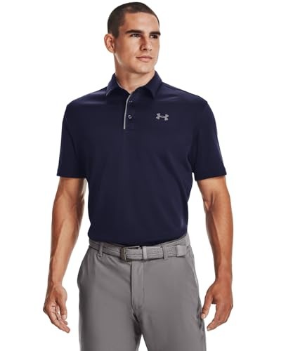 1290140 Under Armour Men's Tech Golf Polo Navy/Graphite M