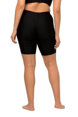Ulla Popken Damen Schwimmradler Badehose Schwarz Gr. 52