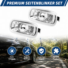 2x für Audi A3 8P A4 8E B7 A6 4F 8E0949127 Laufblinker Blinklicht Seitenblinker