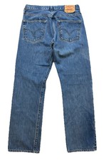 Levi's 501 Men Straight Jeans Button Fly Red Tab Size 36x34 2007 Vintage Faded