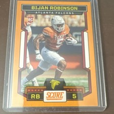 Score 2023 Bijan Robinson Rookie Orange Parallel #315 Atlanta Falcons
