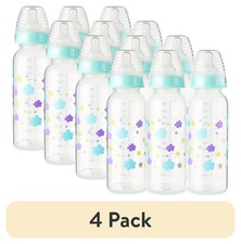  4 pack Parent's Choice Bottle, Newborns, Unisex, Cloud Print, 3 Pack, 9 fl oz