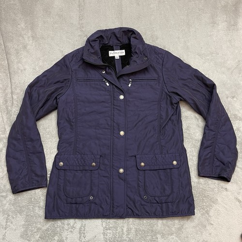 Pendleton Diamond Quilted Zip Snap Puffer Jacket Purple Women’s Medium