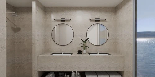 Quoizel PCASO8526 Astro 26"W LED Bath Bar - Black - Picture 3 of 3