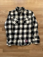 Levis Los Angeles Lakers Black/White Long Sleeve Button Up Flannel Size Medium