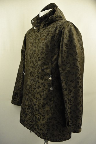 HELLY HANSEN Womens Insula Jacket Waterproof Windproof Hoodded Brown Coat Size L - Picture 3 of 17