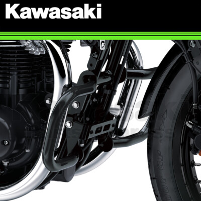 その他 sgnl NEW 2019-2024 GENUINE KAWASAKI W800 CAFE BLACK ENGINE GUARD KIT