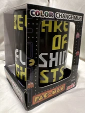 ✅ Pac-Man Color Changing Coffee Mug Cup Collectible Black - NEW