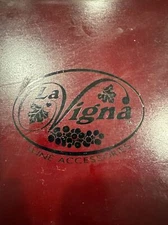 Vintage La Vigna Wine Opener & Accessories Set Wood Box