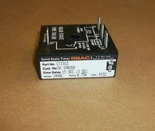 SSAC Solid State Timer Delay CT15S3 15 SEC./3 SEC. 24Vac 0.75A 5A INRUSH