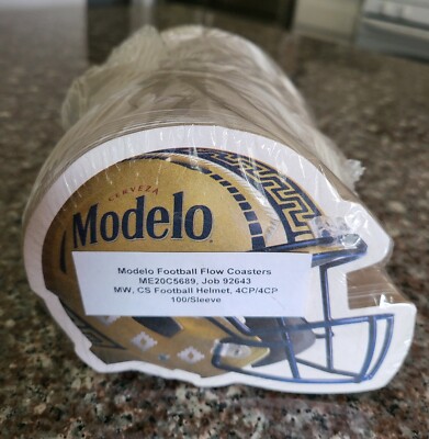 Modelo Football Helmet Beer Coasters PACK OF 100 Party Supplies