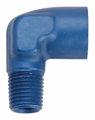 1/4" NPT Fragola Aluminum 90 Degree Female x Male Pipe Elbow - Blue - Bild 1 von 1