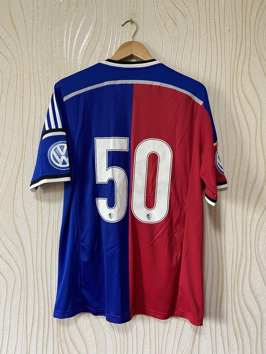BASEL 2014 2015 HOME FOOTBALL SHIRT SOCCER JERSEY ADIDAS