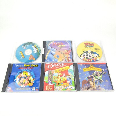 Lot of 13 Vintage Disney PC Games A Bugs Life Tarzan Donald Duck