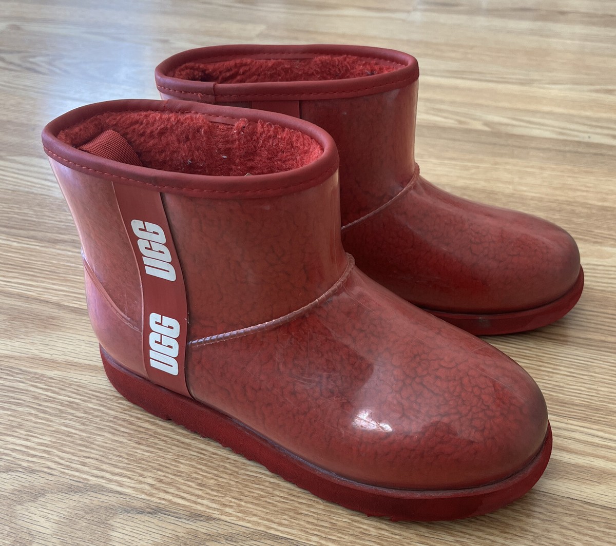 Ugg Women\'s Classic Clear Mini Samba Red Boots, Size 6 UGG Women main image 2