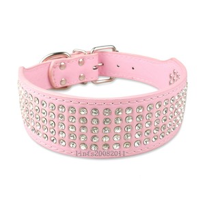 pink dog collars with bling