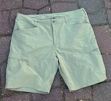 The North Face Brown Ivory Cargo Pockets Nylon Hiking Outdoor Shorts Mens 40