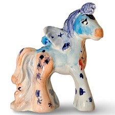 Pegasus Hand Painted Ceramic Multi Colored Novice Piece Child's Room Colorful