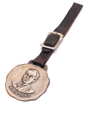 VTG SILVER PLATED HOARD'S DAIRYMAN JUNIOR CLUB DAIRY FARM MAGAZINE WATCH FOB #2