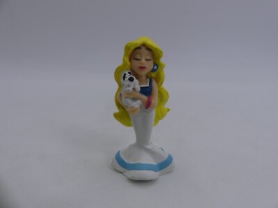 1997 VINTAGE PLASTOY ASTERIX Falbala and Idefix PVC 2.5'' MINI FIGURE