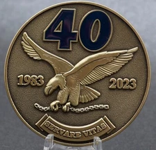 2” FBI HRT (Hostage Rescue Team) Challenge Coin 40th Anniversary