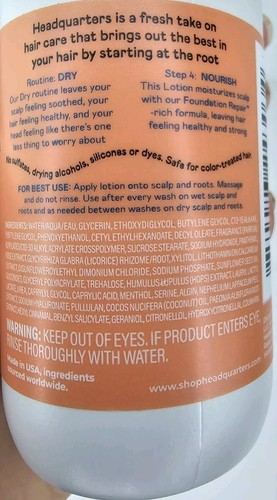 Headquarters Cleansing Shampoo + Lotion Duo Dry Roots & Scalp Peony & Coconut - Picture 14 of 15