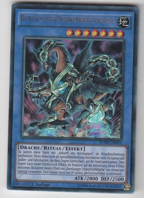 YU-GI-OH Buntäugiger Schwerkraftdrache Ultr RAre BOSH-DE043