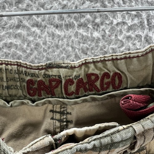 Gap Camo Pants Boys 4 20X19 Green Baggy 90s Y2K Cargo Streetwear HipHop * - Picture 12 of 13