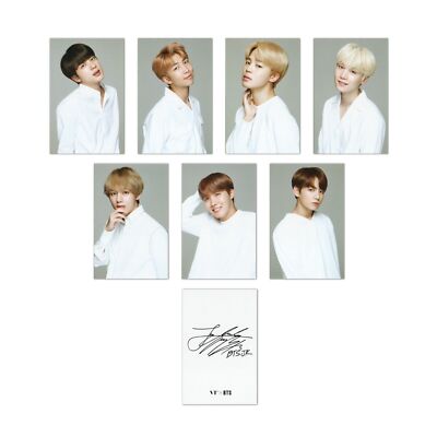 BTS X VT Official Photocards 7pcs Black or White + Express