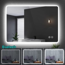 LED Bathroom Mirror 1000mm / 800mm with Touch Sensor/Demister/Bluetooth