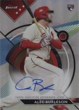 2023 Topps Finest - Finest Autographs Alec Burleson #FA-AB (AU, RC)