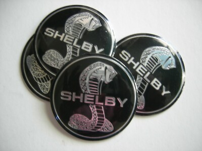 SNAKE  WHEEL CENTER CAP  EMBLEMS SET ALUMINUM STICKERS DECAL 2 3/16'' BLACK