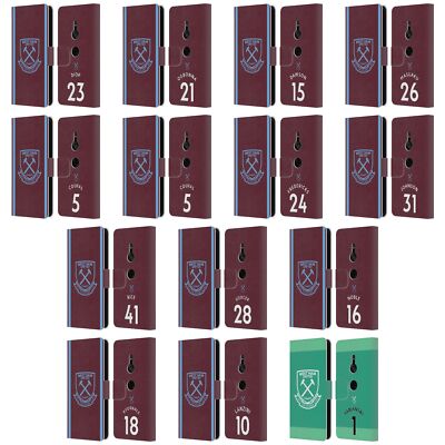 WEST HAM UNITED FC 2021/22 PLAYERS HOME KIT LEATHER BOOK CASE FOR SONY PHONES 1