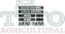 David Brown Tractor 1410 Decal Set
