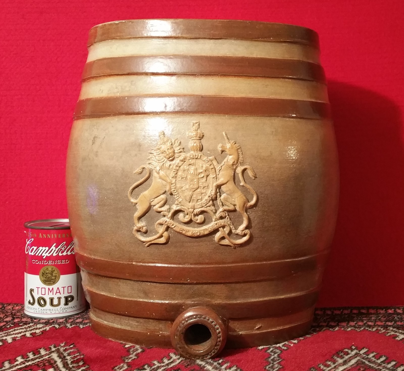 1827 Royal Doulton Watts lambeth london bar keg barrel antique english