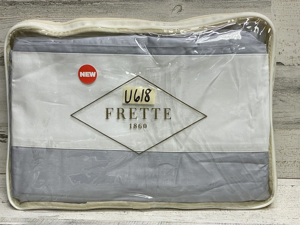 Funda nórdica Frette Flying Queen azul cielo claro/color leche nueva Foto 3 de 4