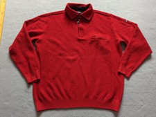 VINTAGE RED ZIP SWEATER SAIL EXP YACHTING MARINE CONCEPT MENS SIZE XL