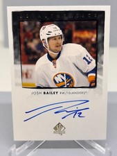 22-23 Josh Bailey Auto #UDA-JB New York Islanders SPA Auto