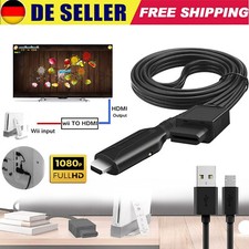 Wii auf HDMI Konverter 1080P/720P - Full HD Video Audio Adapter mit Kabel