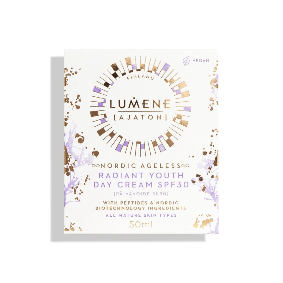 Lumene Nordic Ageless [Ajaton] Radiant Youth Day Cream SPF30 50 ml / 1.7 Fl.Oz. - Image 4 of 4